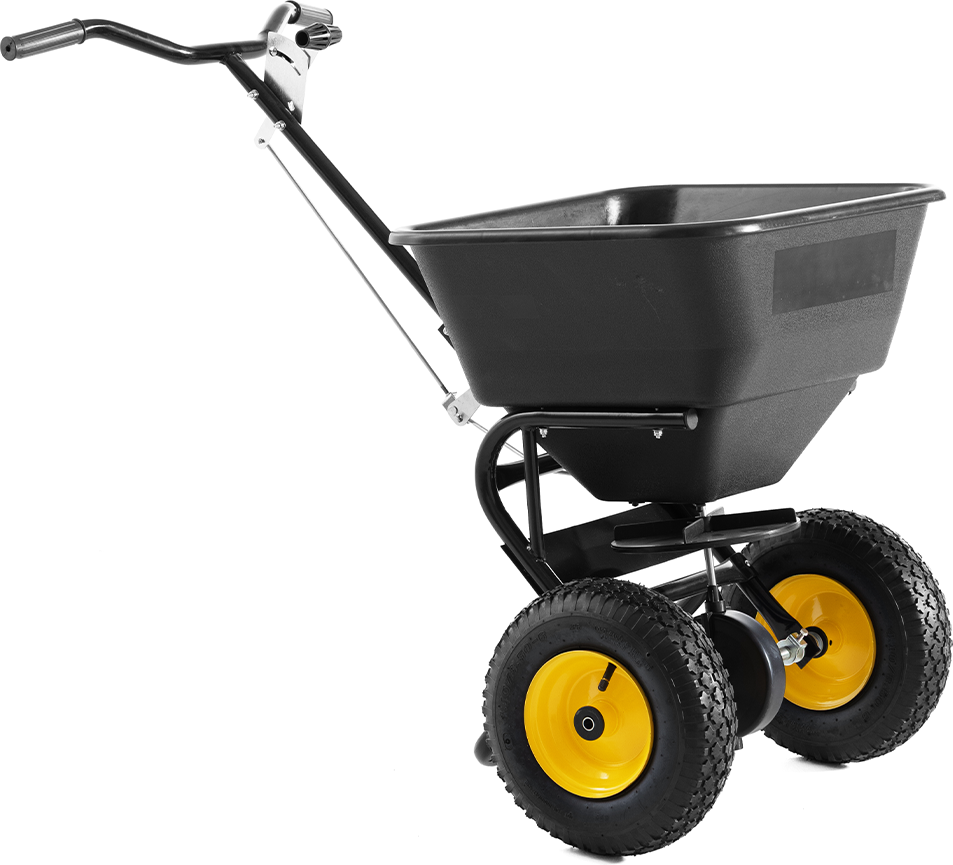 Streuwagen, ca. 30 L Kapazität, ca. L 94 x W 58 x H 82 cm - Schwarz