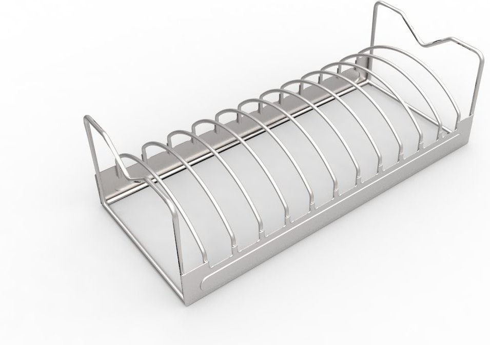 Rippchen-Halter und Bratenkorb