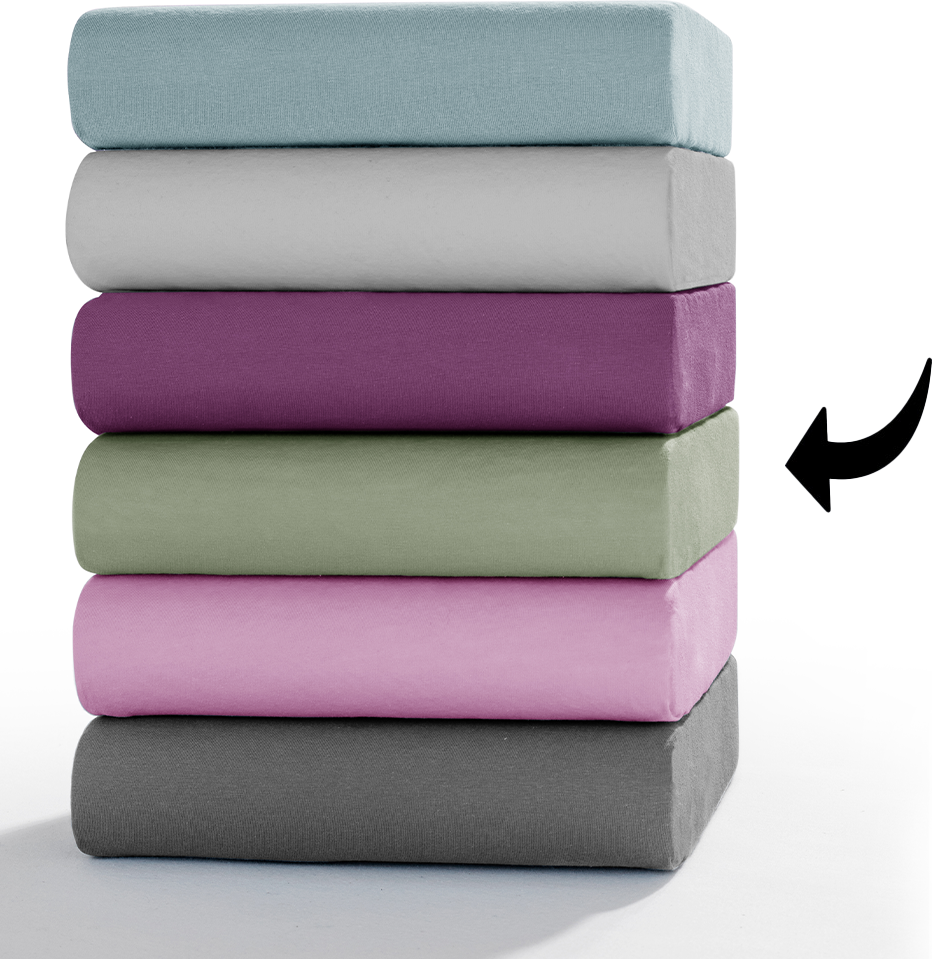 Mako-Feinjersey-Spannbettuch - ca. 140 - 160 x 200 cm