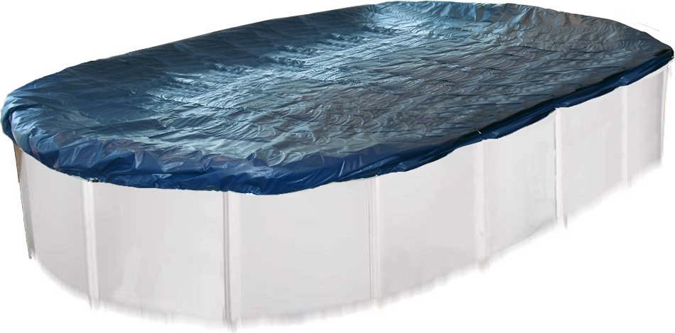 Interline Winter Abdeckpläne ohne Netz 7,30 x 3,60 m Oval