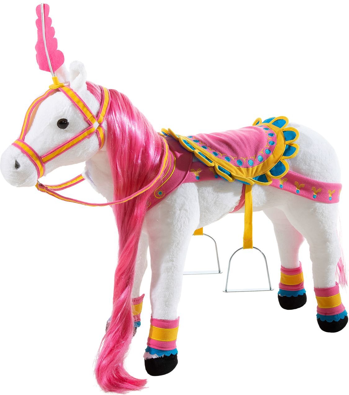 KARUSSELLPFERD weiß mit Sound