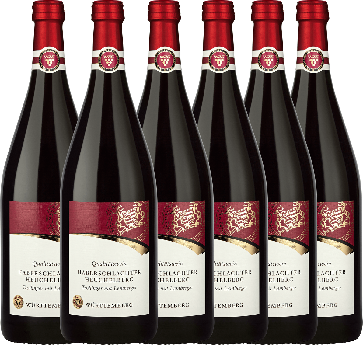Haberschlachter Heuchelberg Trollinger mit Lemberger Qualitätswein 1,0L 6er Karton