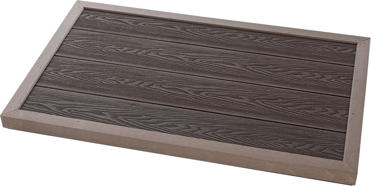 Bodenelement 101 x 63 x 5,5 cm- Braun