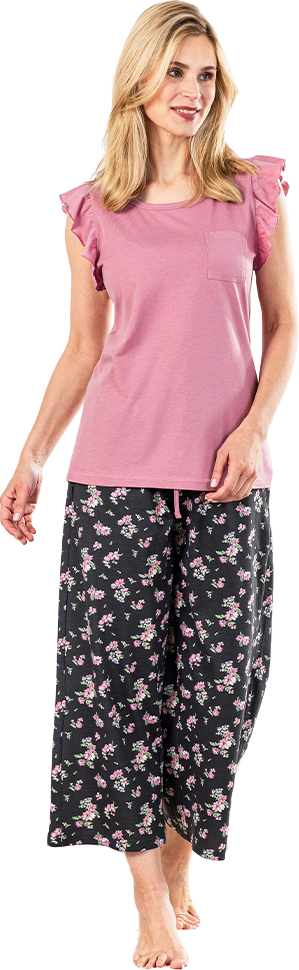 Pyjama mit Culotte-Hose