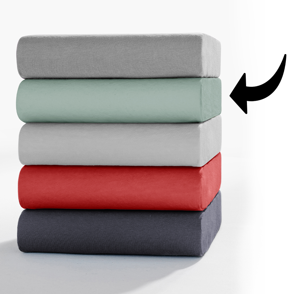 Interlock Doppeljersey-Spannbetttuch ca. 180 – 200 x 200 cm