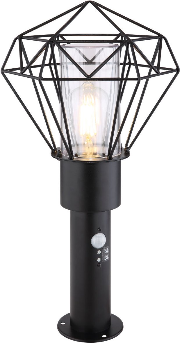 Lighting - HORACE - Außenleuchte Edelstahl schwarz, 1x E27 LED