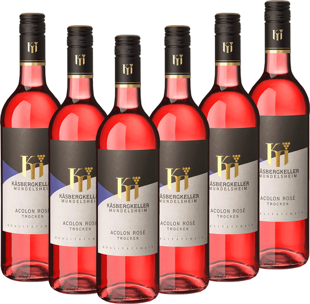 Käsbergkeller Mundelsheim Acolon Rose trocken 0,75l - 6er Karton