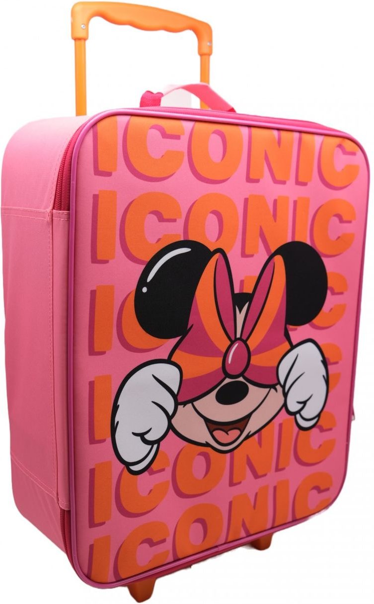 Disney Minnie Mouse 46 CM Radtasche Tasche für Kinder Schule Freizeit Rolltasche pink
