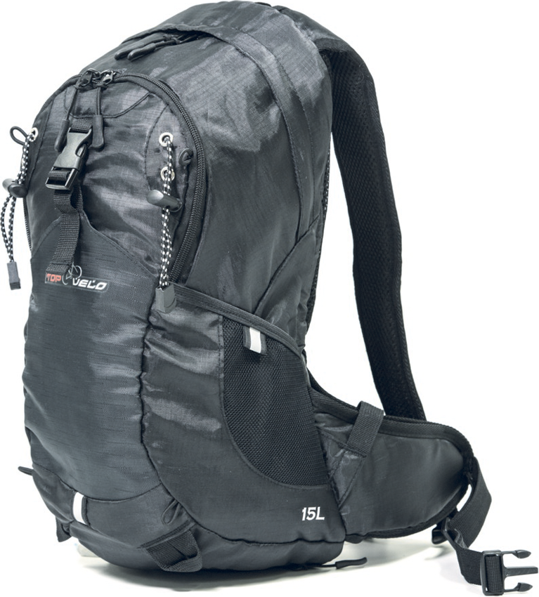 Fahrrad Sport Trekking Rucksack wasserabweisend inkl. Helmnetz + Regenschutzhülle + SOS Pfeife