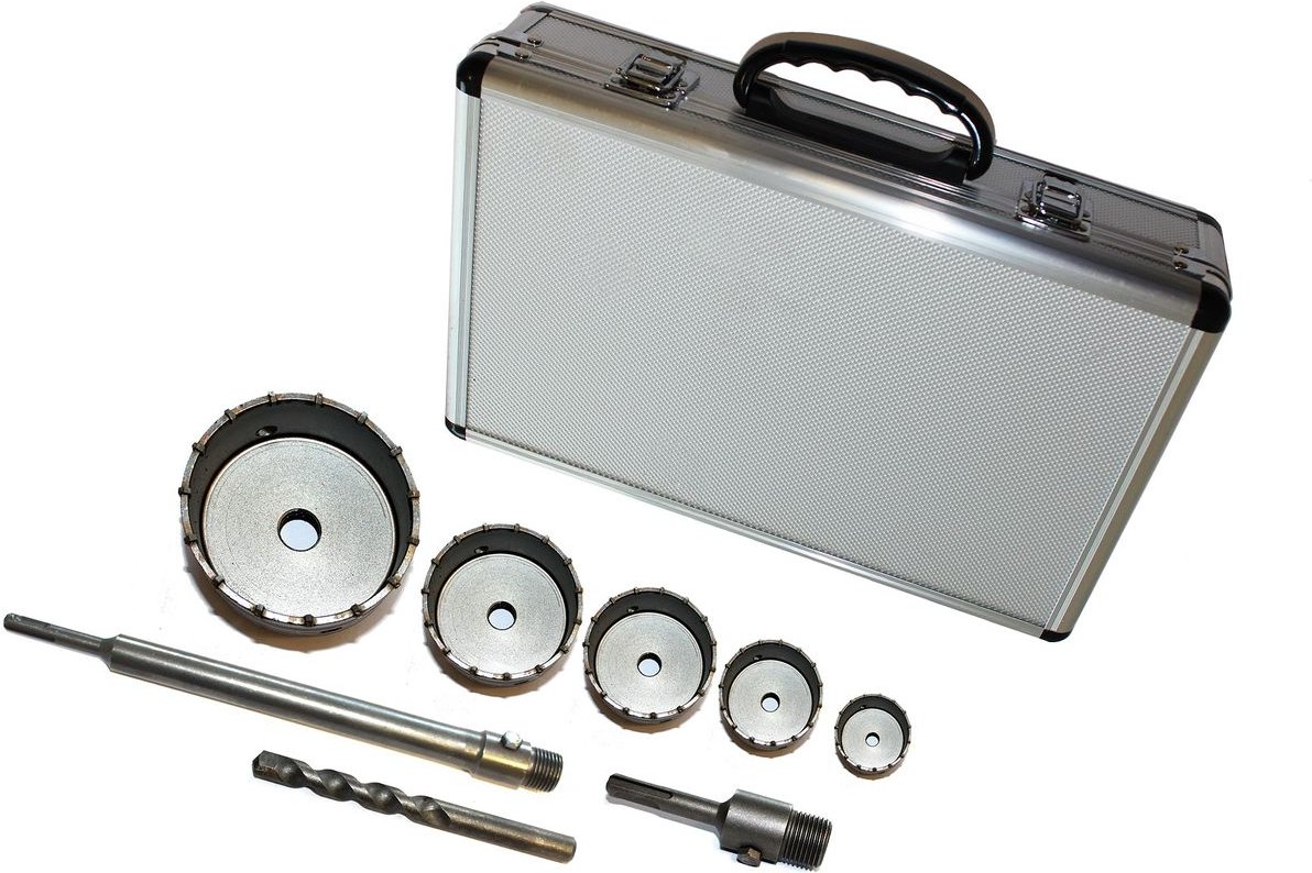 Lochbohrer Bohrkronen SDS Plus 30-110mm 8 tlg. Set