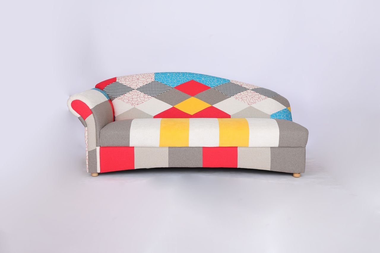 3-Sitzer Sofa Loretta mit linker Armlehne, ca. 193 x 83 x 85 cm – Bunt