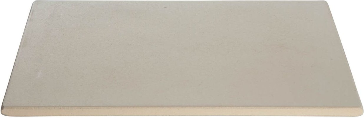 Paella World Hochwertiger rechteckiger Pizzastein 41x36x1,5 cm Cordierit Grill Backofen
