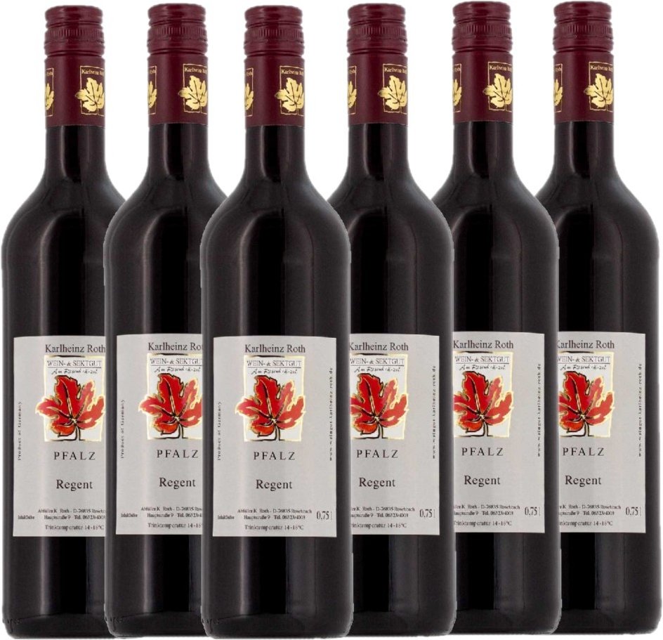 Thumbnail - Weingut Karlheinz Roth Regent QbA trocken 2021 - 6er Abbildung