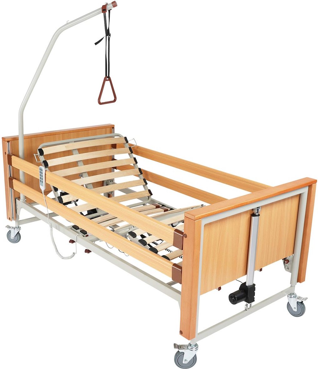 REHABILITATIONSBETT Pflegebett Elektrisches Krankenbett mit freiliegenden Aktuatoren