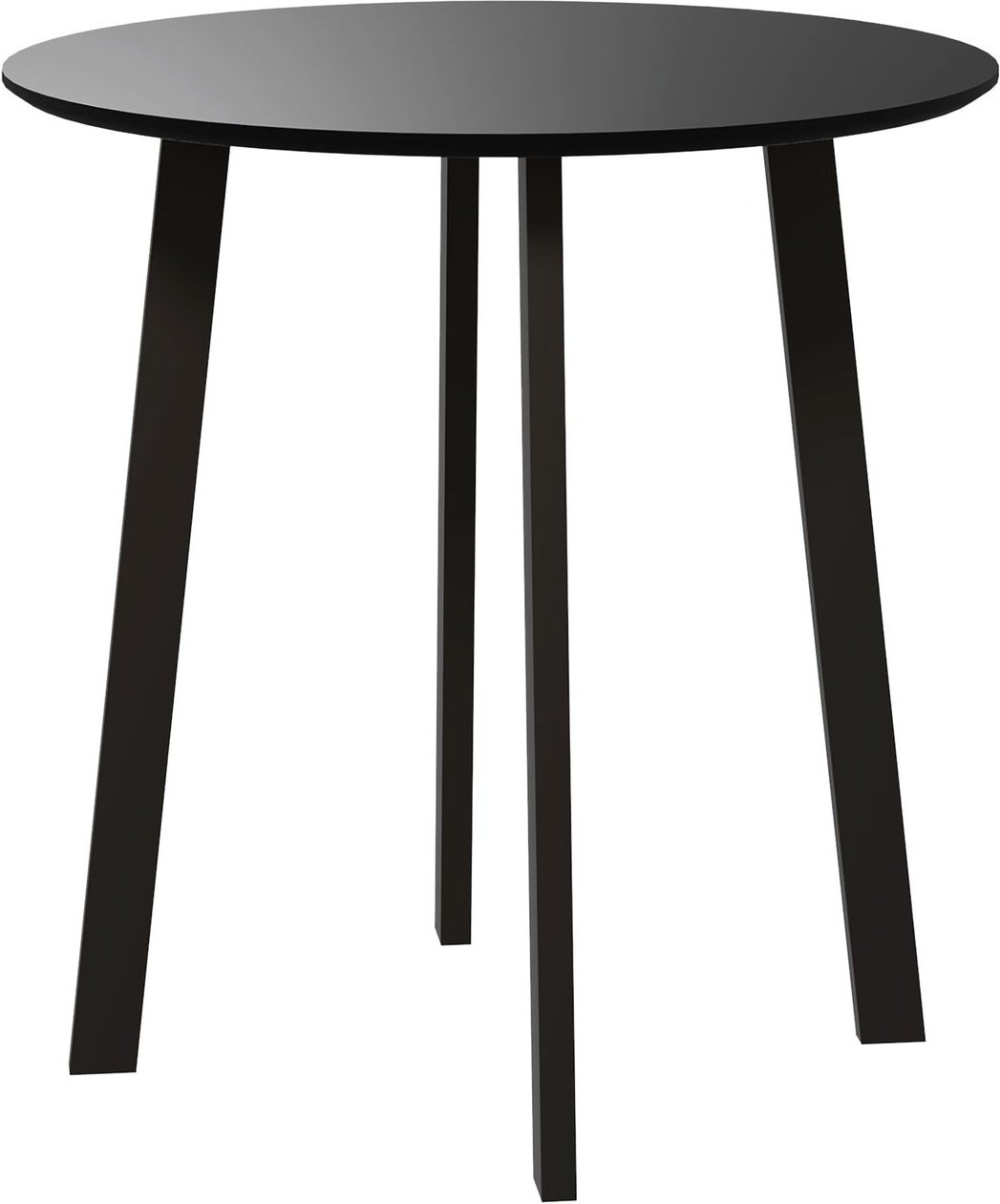 Thumbnail - HOMCOM Esstisch Runder Küchentisch Esszimmertisch mit abgeschrägten Beinen Schwarz