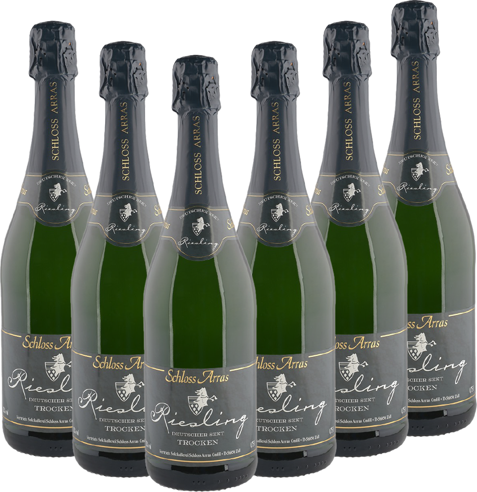 Riesling Sekt trocken 0,75l - 6er Karton