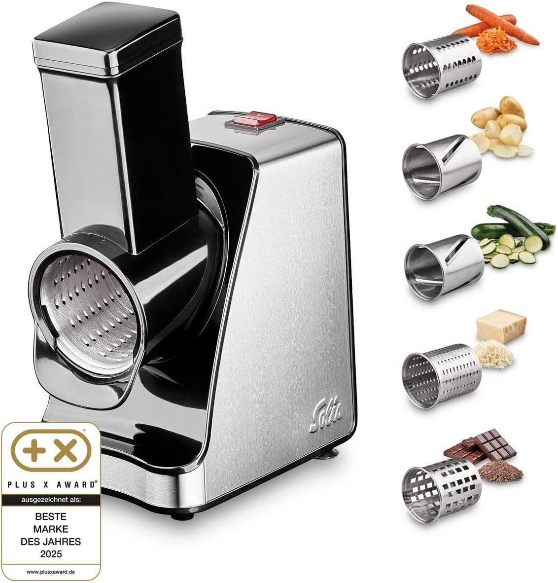 Solis Slice & More (Typ 8401) Zerkleinerer für Obst, Gemüse uvm.