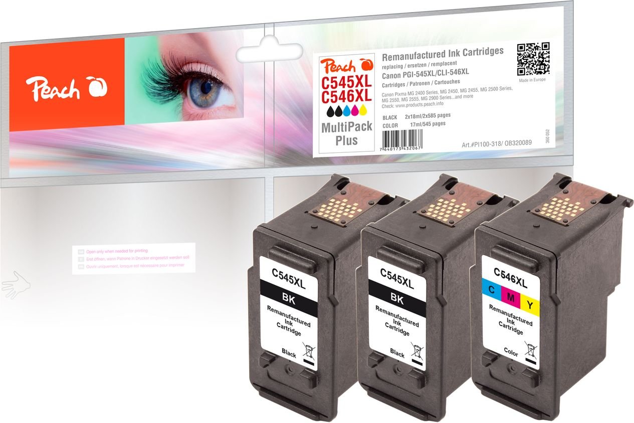 Spar Pack Plus Druckköpfe ersetzt Canon PG-545XL*2, CL-546XL