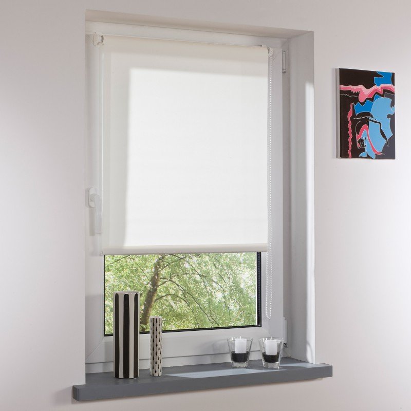 Bella Casa Klemmfix-Rollo, ca. 150 x 100 cm, weiß