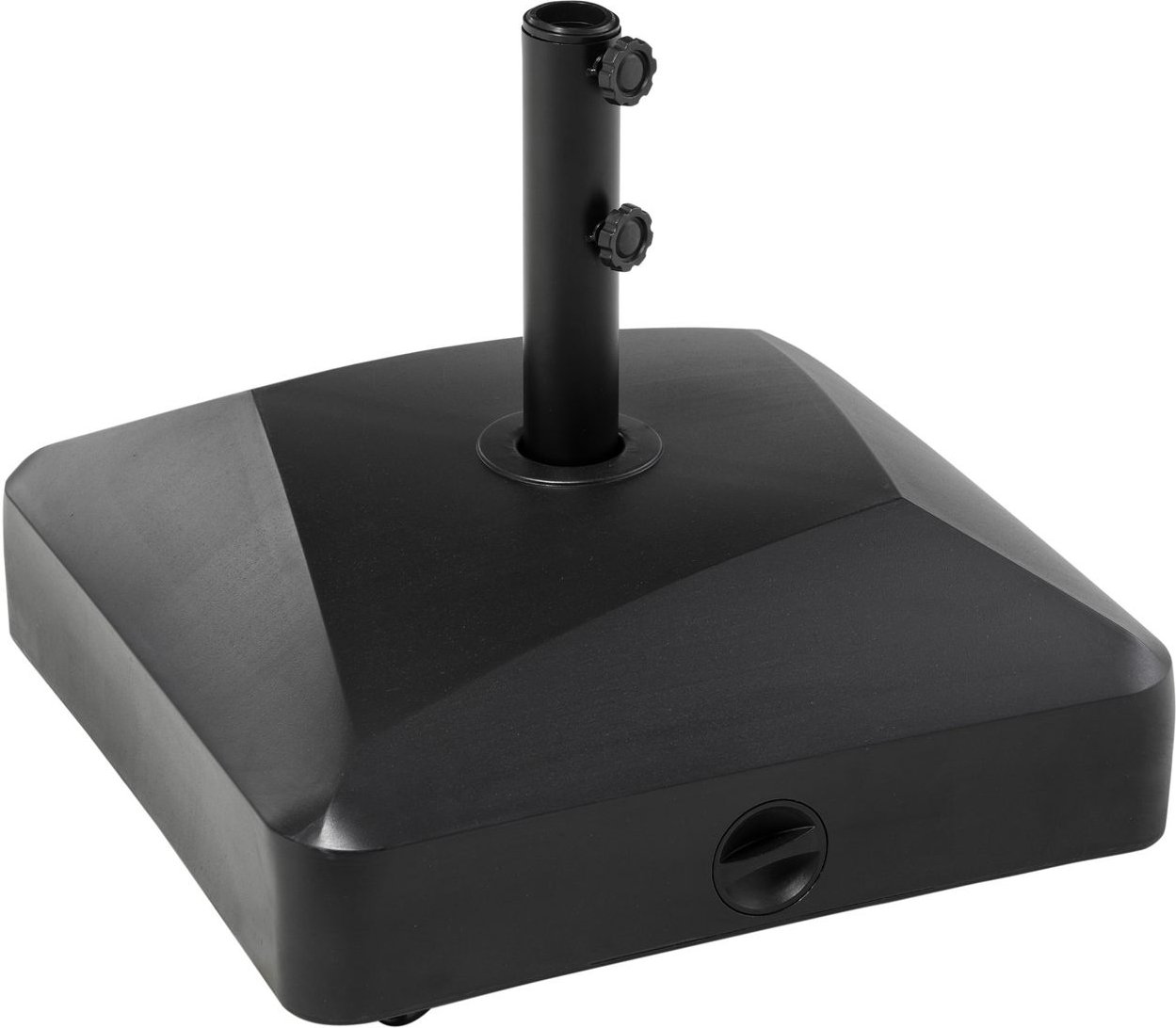 Sonnenschirmständer mit Rollen Schirmständer für Ø38/48 mm Schirmstange Metall