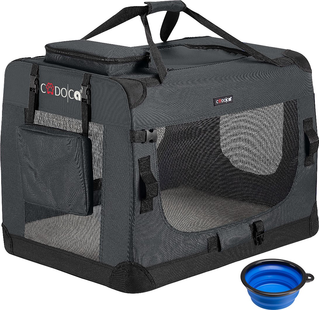 Cadoca Tiertransportbox L 70x52x50cm anthrazit