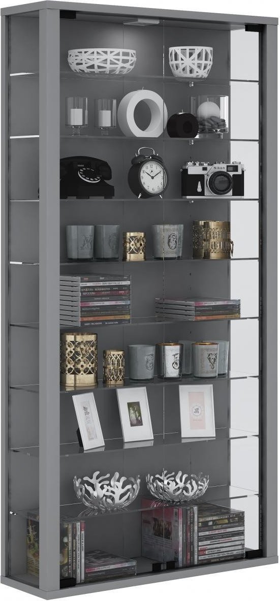 Wandvitrine "Vitrosa Maxi" - ohne Beleuchtung Silber