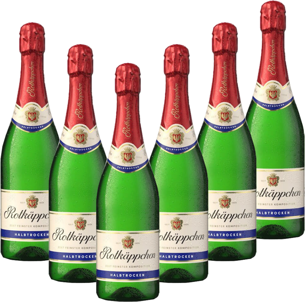 Sekt halbtrocken 0,75l - 6er Karton