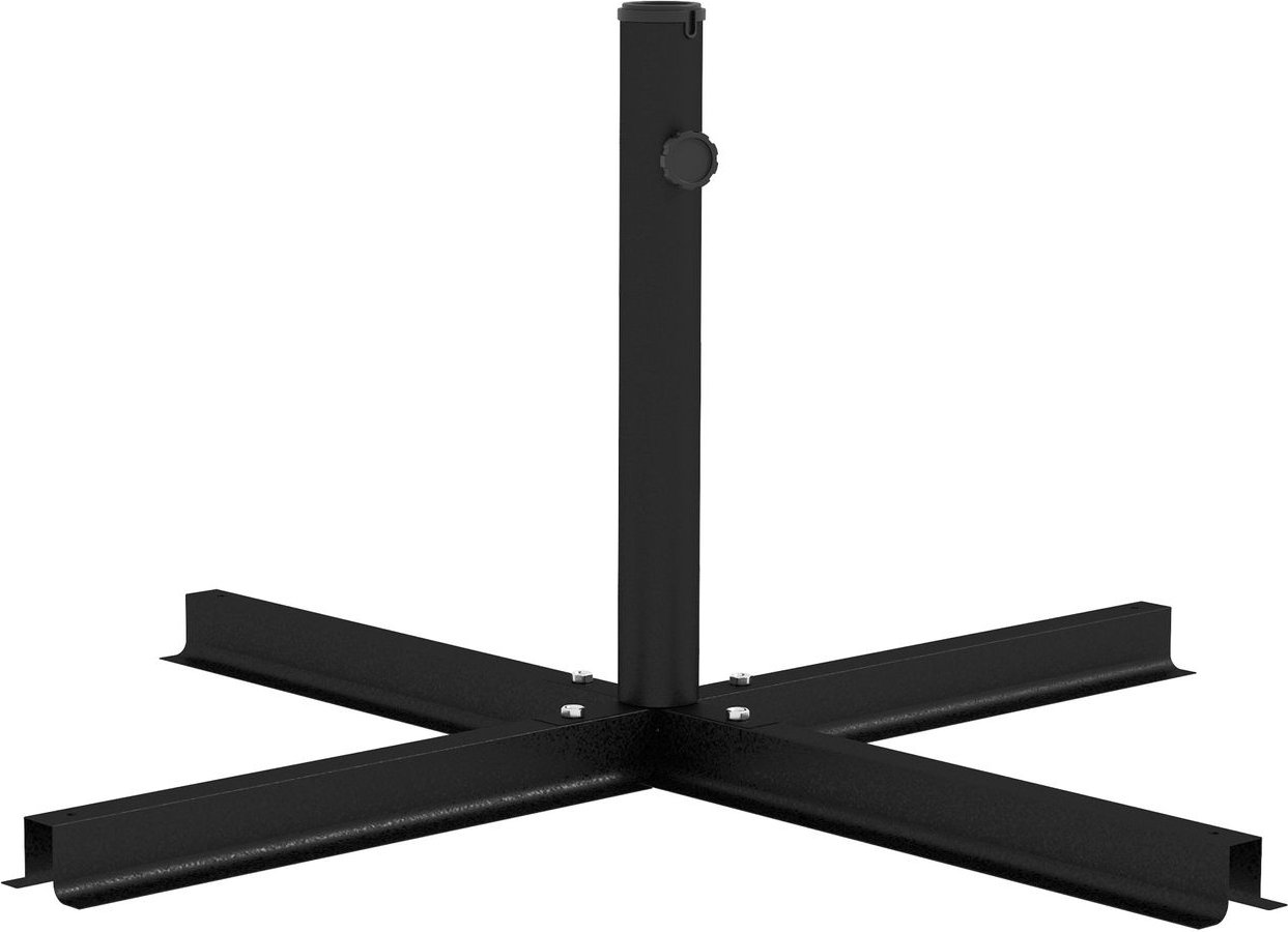 Outsunny Sonnenschirmständer 4kg Schirmständer Kreuzständer für Garten Metall