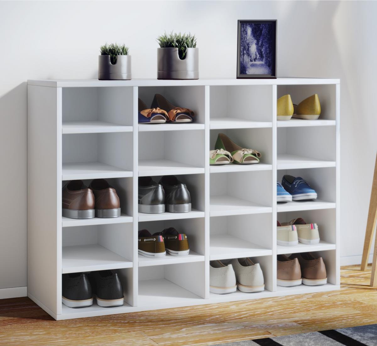 Schuhschrank Hinsol L Weiß