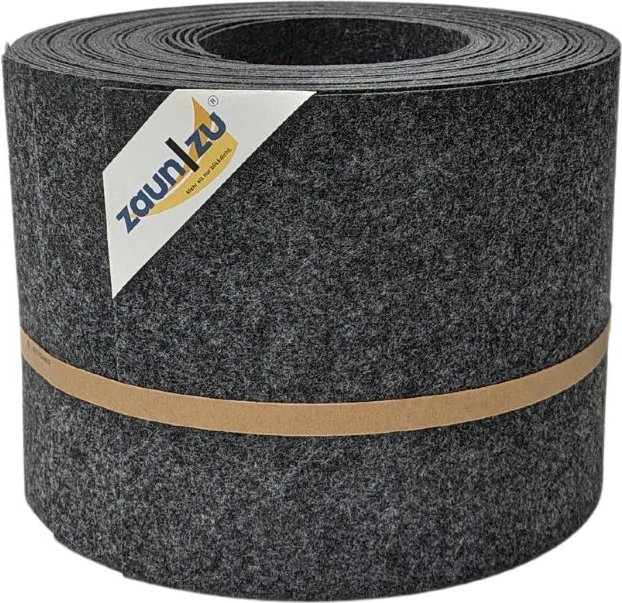 Sichtschutzstreifen Design Vlies für Doppelstabmatten Anthrazit 10x 2,55m