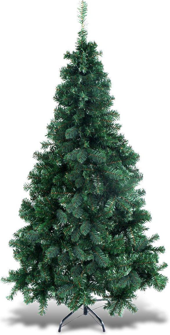 210 cm Künstlicher Weihnachtsbaum, Tannenbaum mit Metallständer, PVC Nadeln