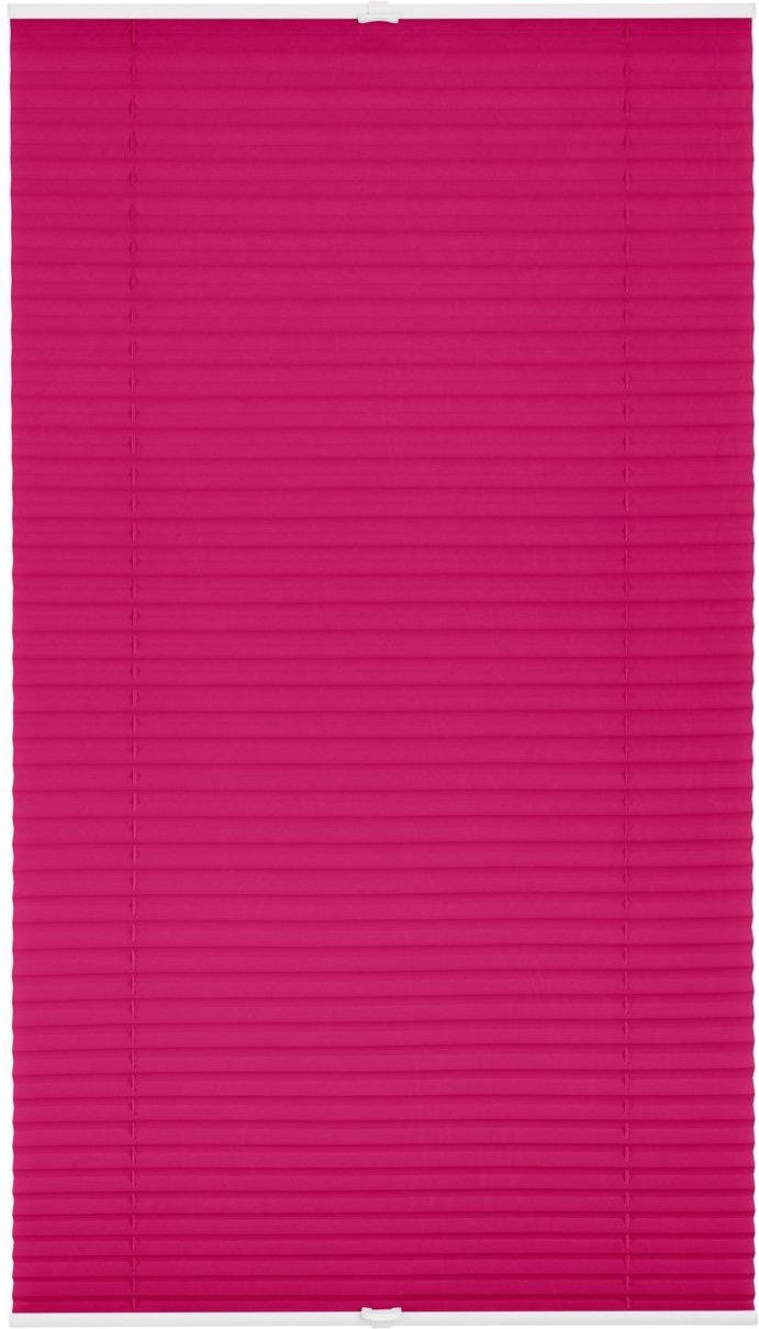 Plissee Klemmfix, ohne Bohren, verspannt - Fuchsia, 100 cm x 130 cm (B x L)