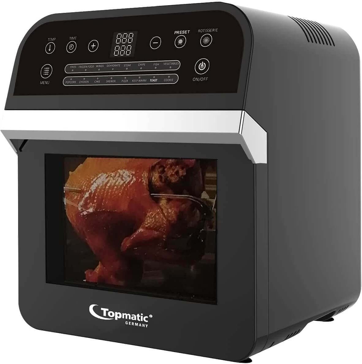 Thumbnail - XXL Heißluftfritteuse 12L schwarz DAF-1600.12LB 1600W