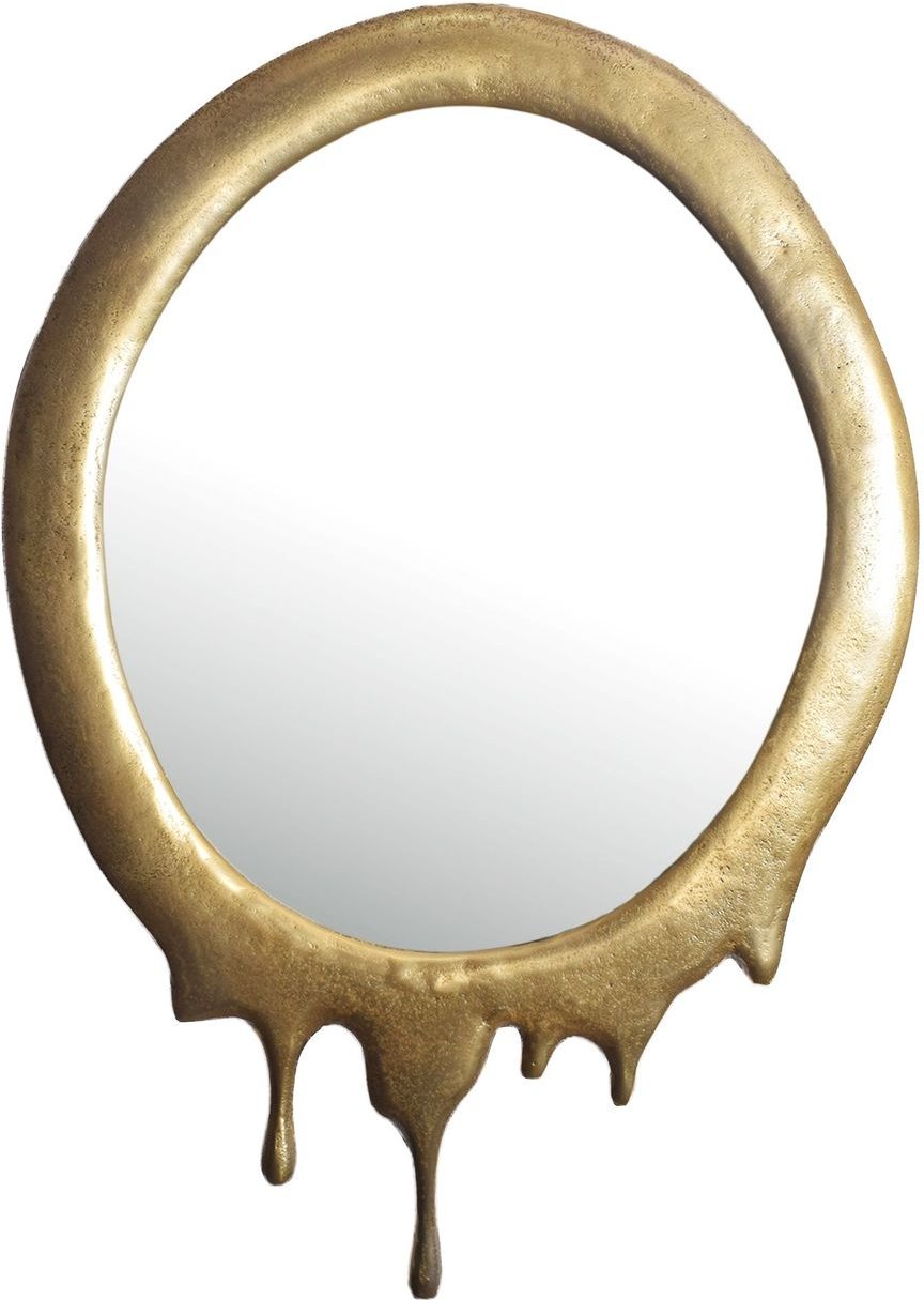 Wandspiegel 50x71 cm Glas Gold