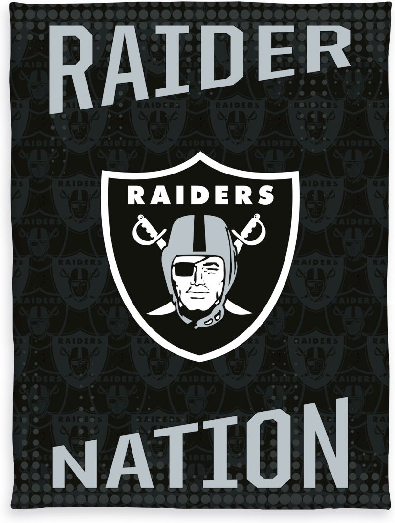 NFL Raiders Wellsoft-Decke Größe 150x200 cm
