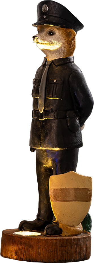 LED-Solar-Erdmännchen, Polizist