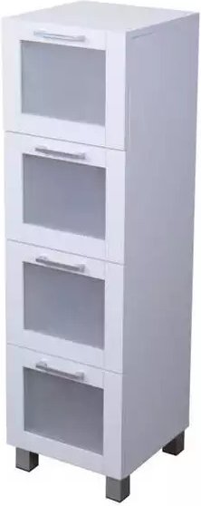 Thumbnail - Badschrank mit 4 Schubladenschrank weiß