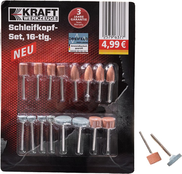 Schleifkopfset 16-tlg.