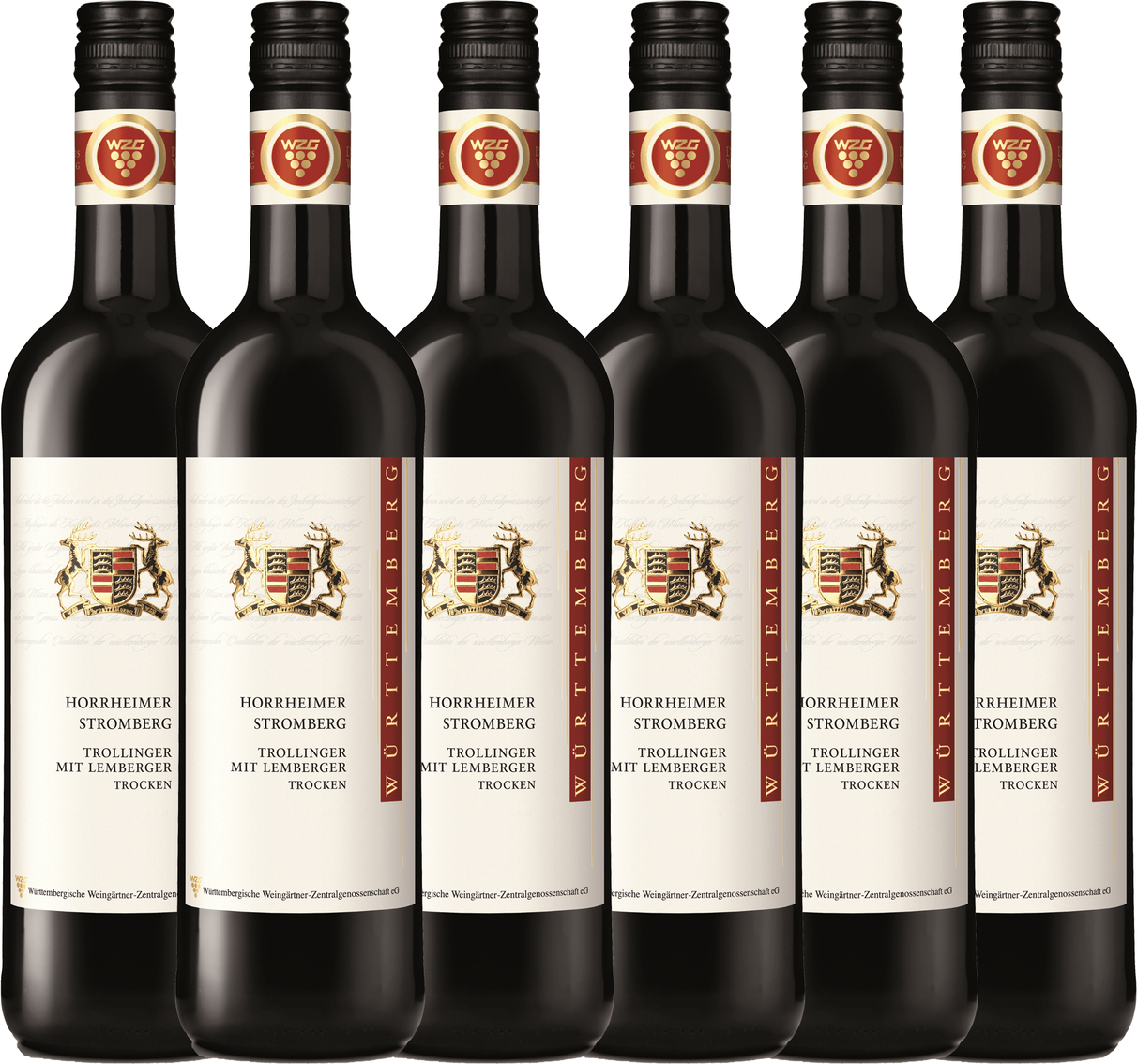 Horrheimer Stromberg Trollinger mit Lemberger Qualitätswein trocken 0,75L 6er Karton