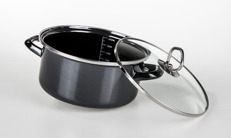 Bratentopf mit Deckel „Black Star“, Ø ca. 20 cm