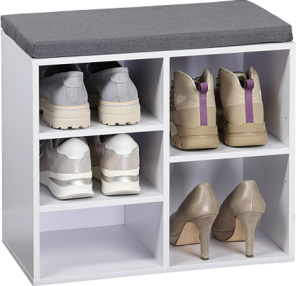 Schuhschrank mit Sitzkissen, FSC