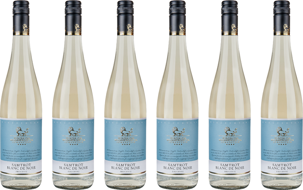 Winzer vom Weinsberger Tal Samtrot Blanc de Noir Qualitätswein 0,75 l 6er Karton