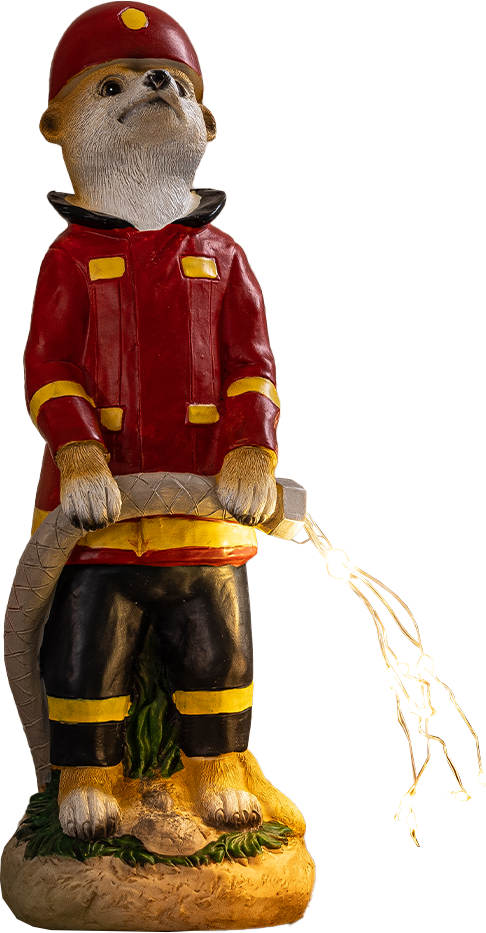 LED-Solar-Erdmännchen, Feuerwehr