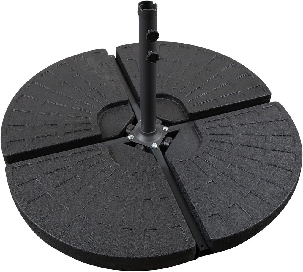 4-tlg. Sonnenschirmgewicht mit 52kg Wasser oder 68kg Sand befüllbar