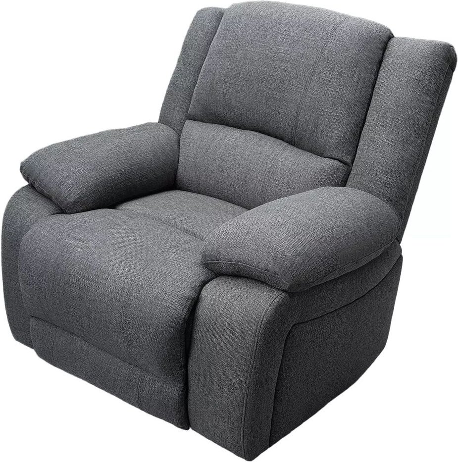XXL-Relaxsessel mit verstellbarer Rückenlehne - Grau