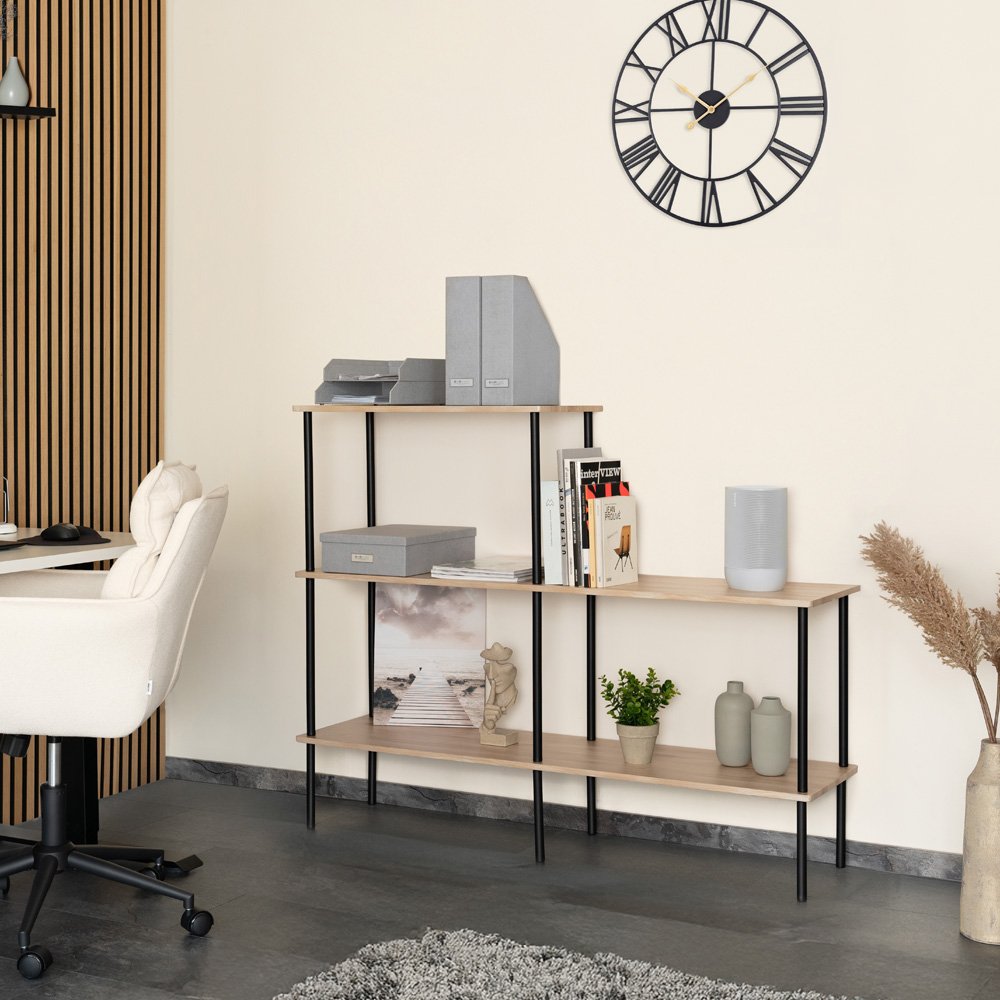 Regal INDU Light Oak -140 x 35 x 110 cm