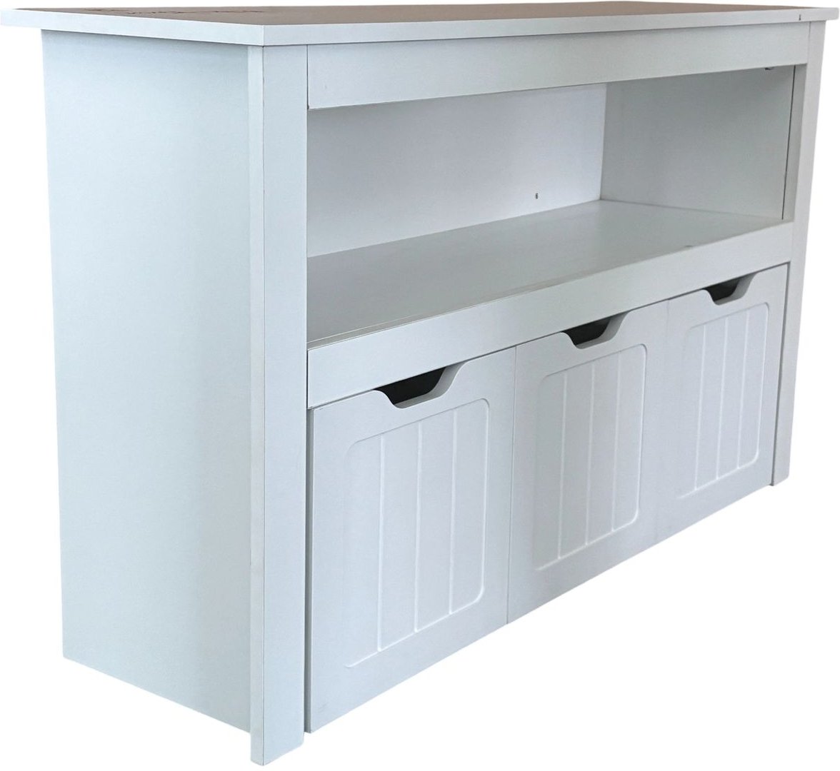 Aufbewahrungsschrank, ca. 102 x 30 x 60 cm, Weiß