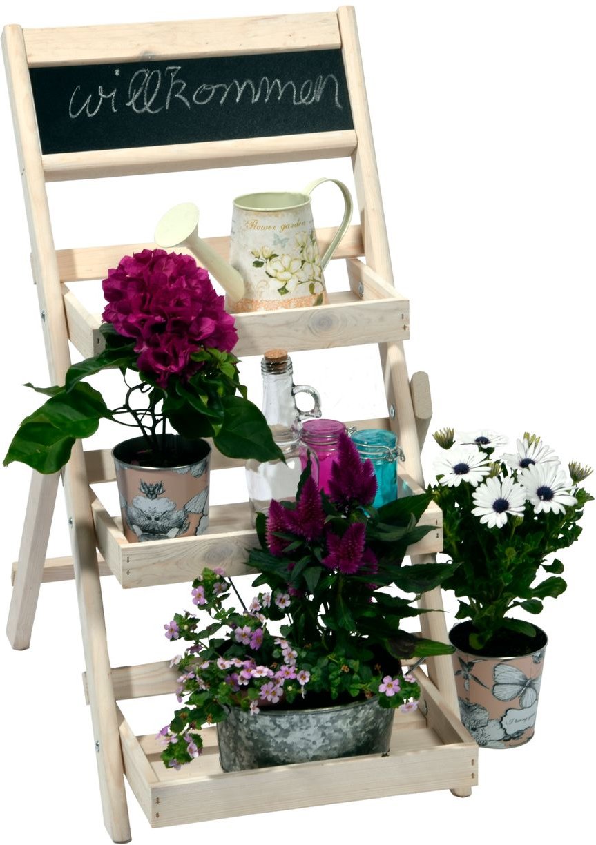 Pflanzleiter mit drei Treppenstufen