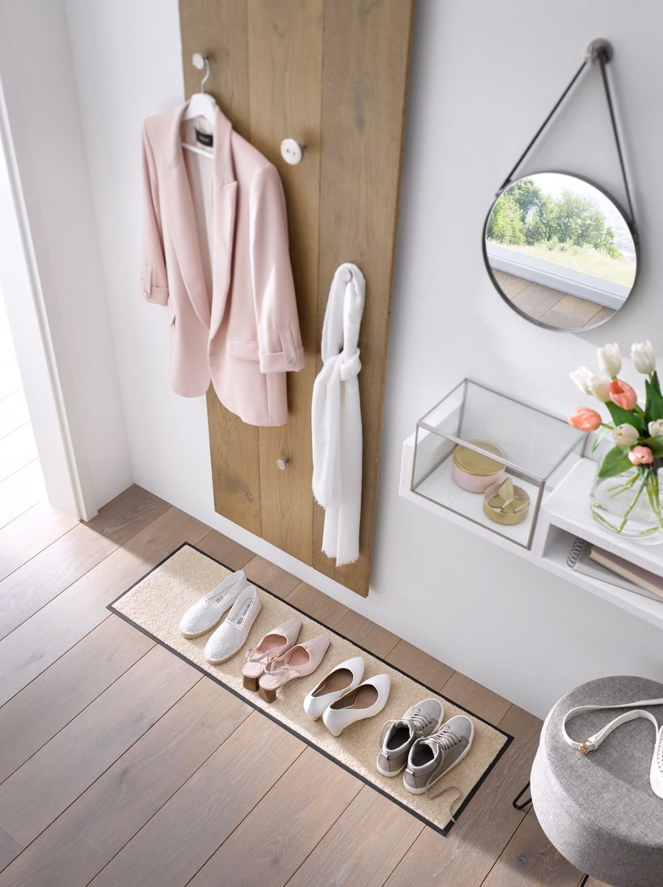 Rutschfeste Fußmatte TC_Champagner 120 x 35 cm