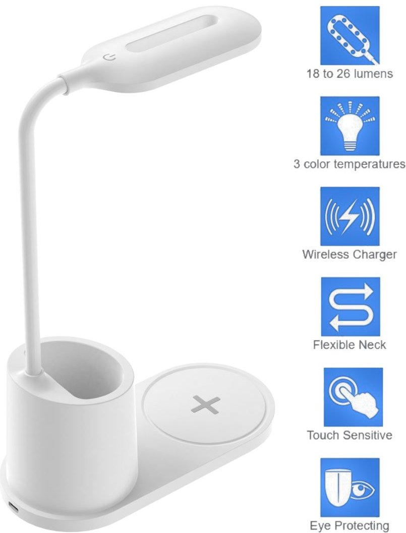 Thumbnail - Schreibtischlampe mit Induktivlader